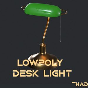 Classic Desk light Game ready model