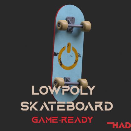 SkateBoard 3d Game Ready