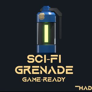 Free 3D Grenade Model Game-Ready Asset for FPS & Action Games