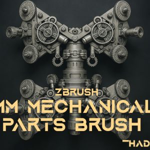 ZBrush IMM Mechanical Parts Brush – Free Download