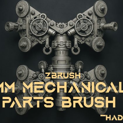 ZBrush IMM Mechanical Parts Brush – Free Download