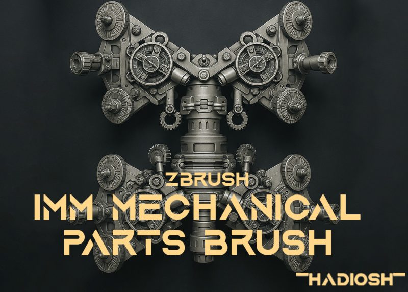 ZBrush IMM Mechanical Parts Brush – Free Download