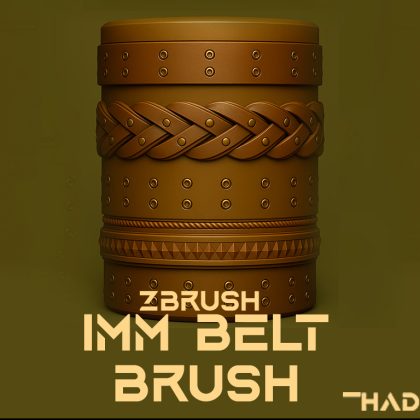 Free IMM Belt Brush Pack for ZBrush | High-Quality Hard Surface Straps
