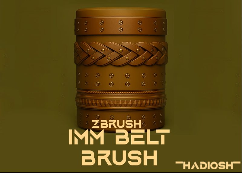 Free IMM Belt Brush Pack for ZBrush | High-Quality Hard Surface Straps