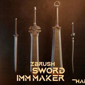 ZBrush IMM Sword Pack — Handle, Blade & Connector