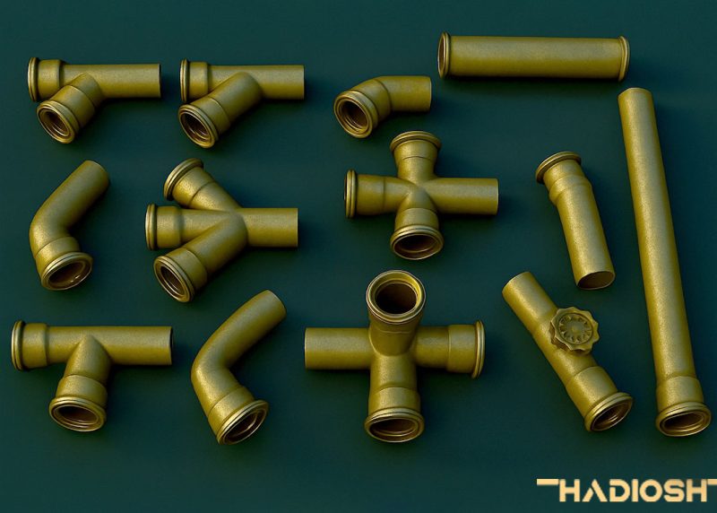 IMM Pipe & Joint ZBrush Brush - Professional Scene Design Kit
