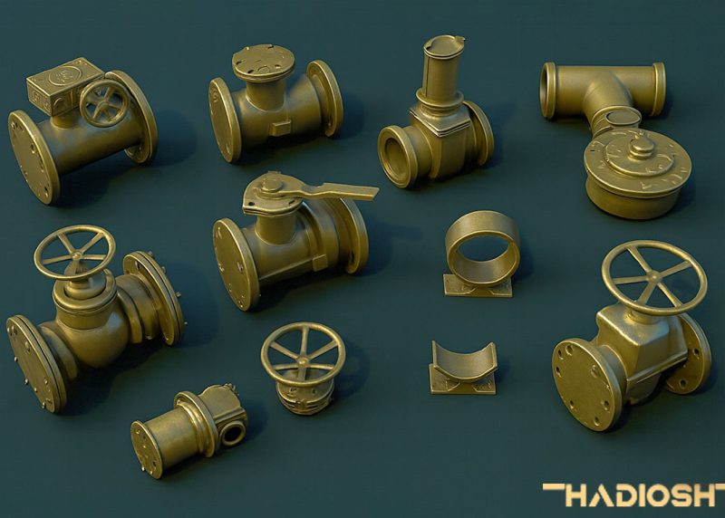 IMM Pipe & Joint ZBrush Brush - Professional Scene Design Kit