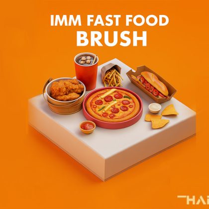 ZBrush IMM Fast Food Brush Pack - Professional Food Assets