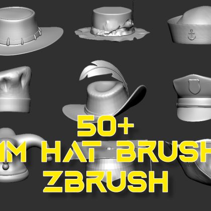 ZBrush IMM Hat Brush Pack - Premium Collection