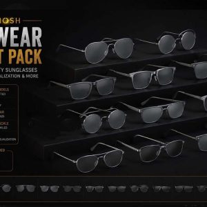 Eyewear Asset Pack – 12 Game-Ready 3D Glasses Models