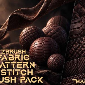 ZBrush Fabric Pattern Stitch Brush Pack